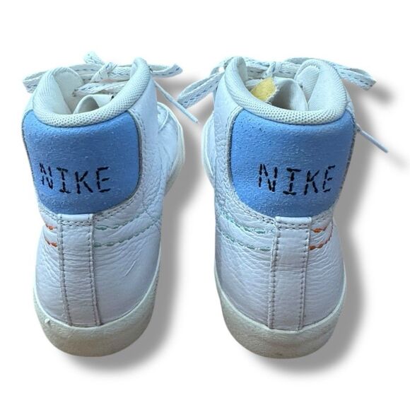 Nike Blazer Mid 77 White Orange Lilac Fashion Shoe DX2350-100 Women’s Size 7.5 - Picture 4 of 10